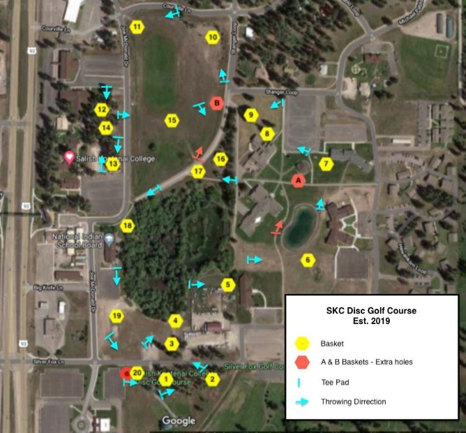 SKC Disc Golf Course Map